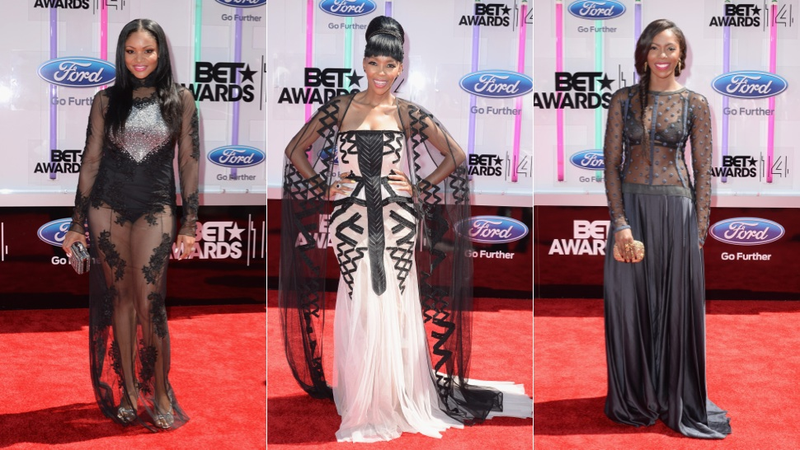 Illustration for article titled Cleavage, Cut Outs and Crop Tops at the BET Awards